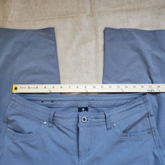 Kuhl Women's Freeflex Roll-up Cargo Pants 12 Reg Gray Drawstring Relaxed Fit - Picture 13 of 16